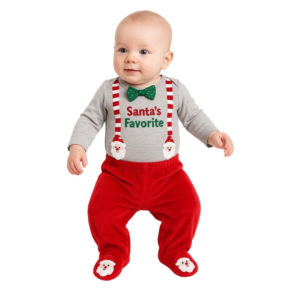KOALA KIDS Boys "Santas Favorite" Christmas‎ Outfit 0-3 Months